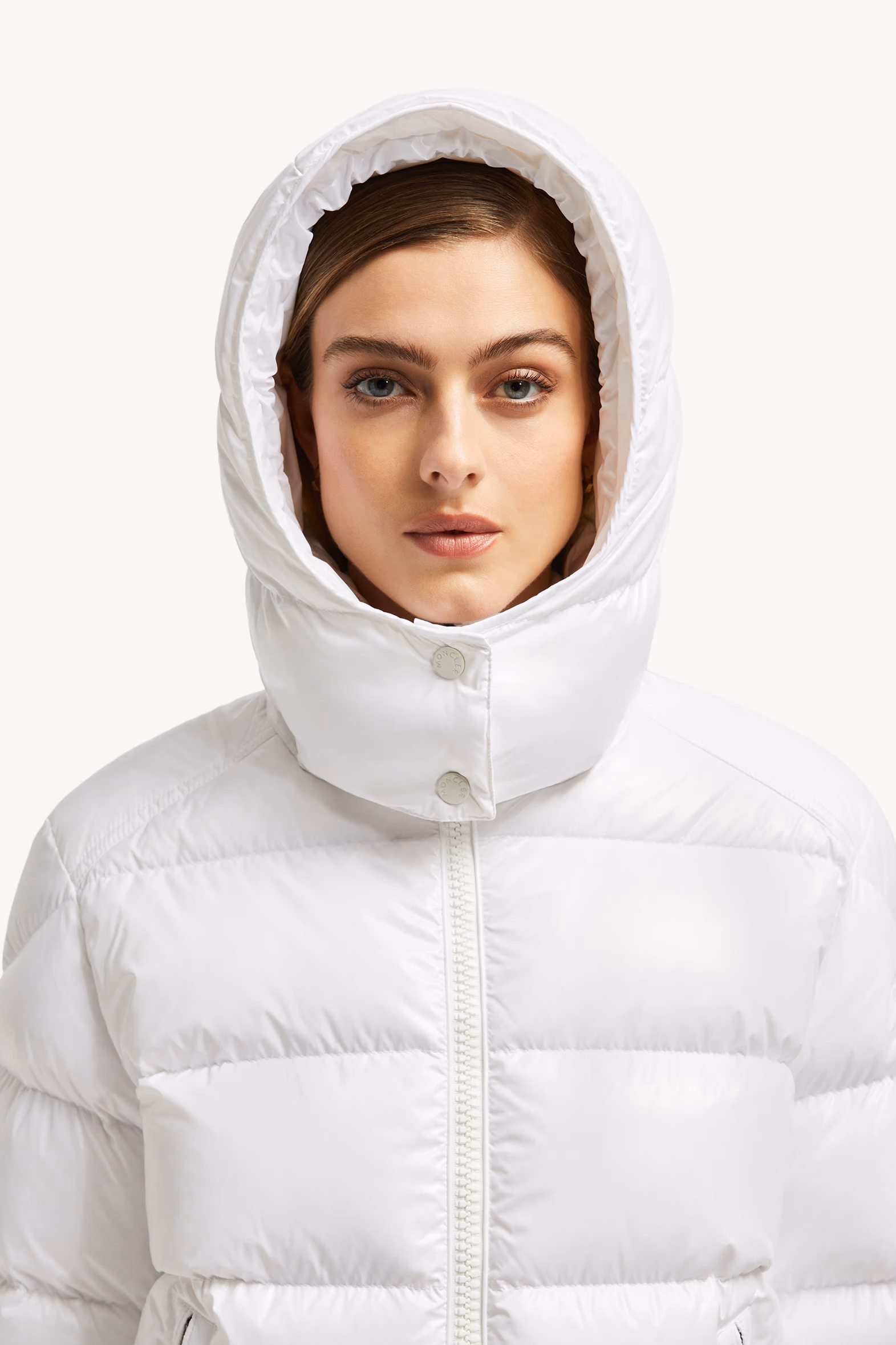 Maire Hooded Short Down Jacket Women Off White Moncler 4